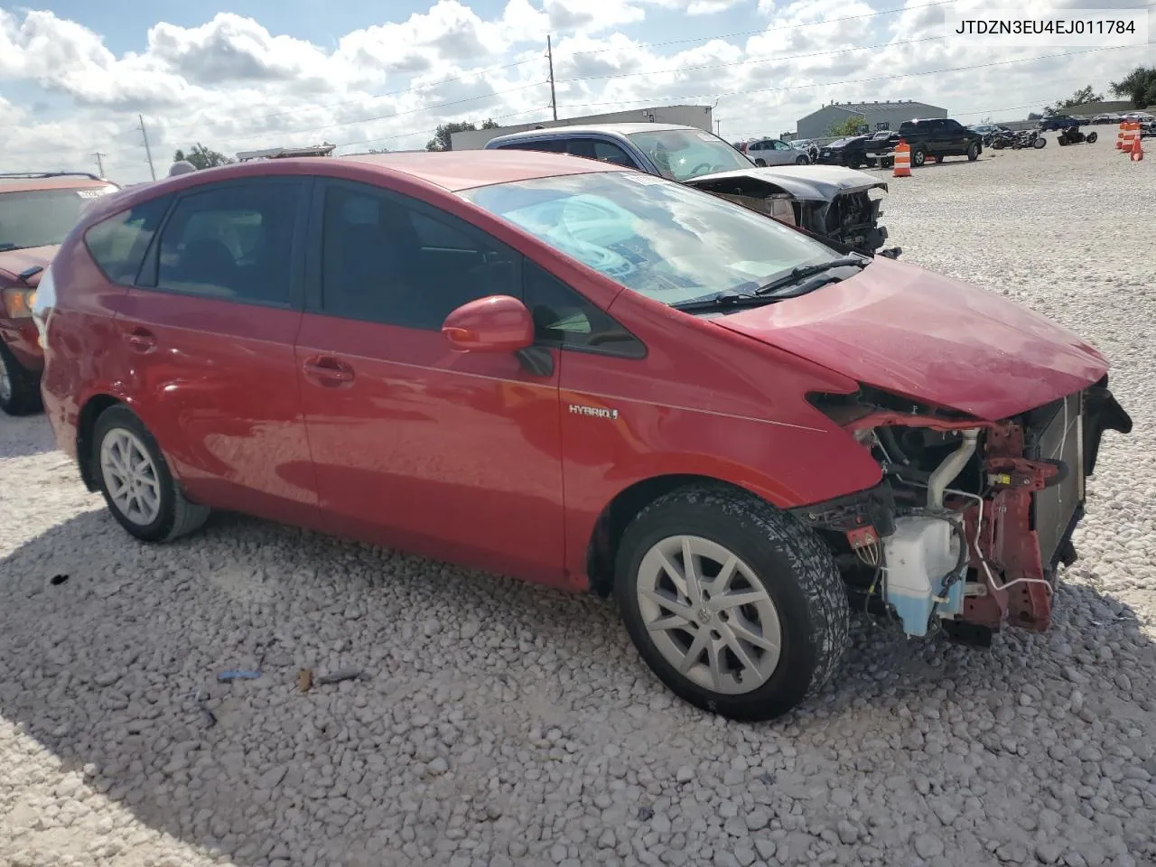 2014 Toyota Prius V VIN: JTDZN3EU4EJ011784 Lot: 71925044