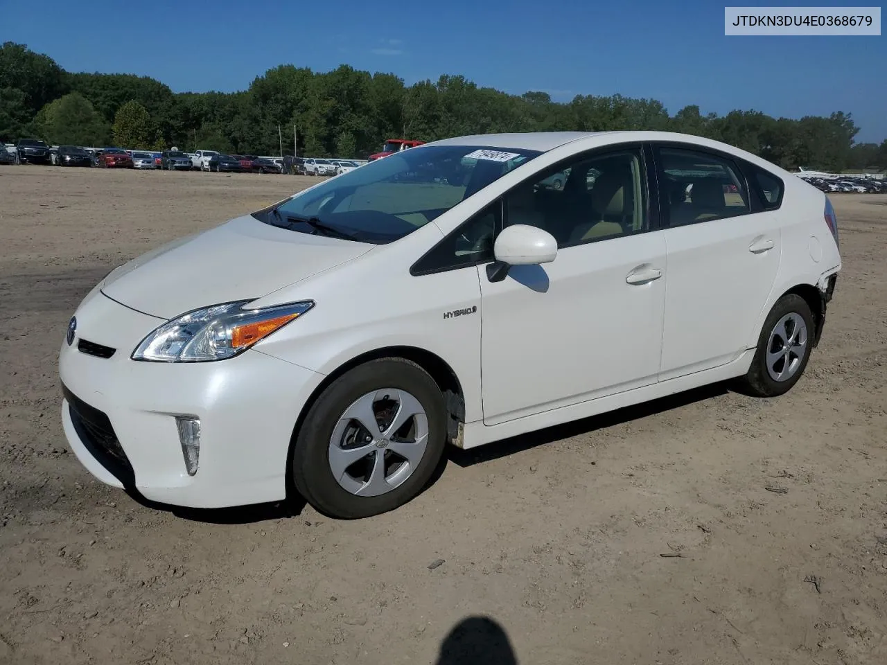 2014 Toyota Prius VIN: JTDKN3DU4E0368679 Lot: 71949874