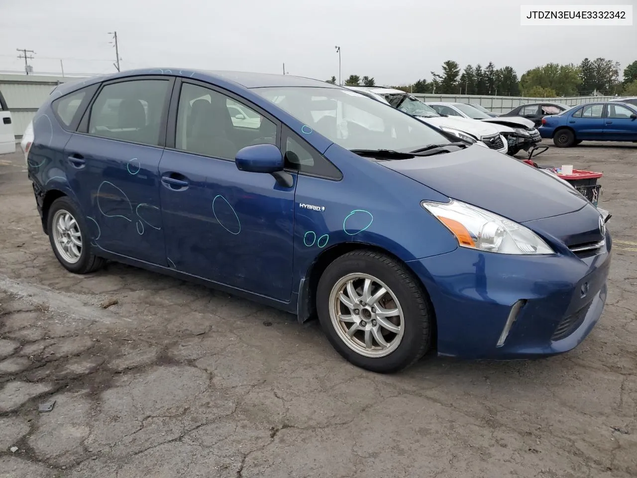 2014 Toyota Prius V VIN: JTDZN3EU4E3332342 Lot: 72127984