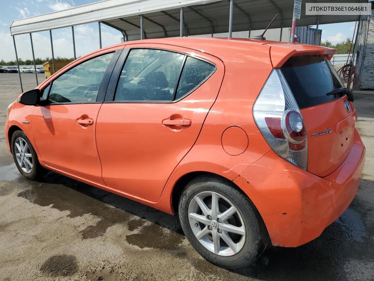 2014 Toyota Prius C VIN: JTDKDTB36E1064681 Lot: 72224414