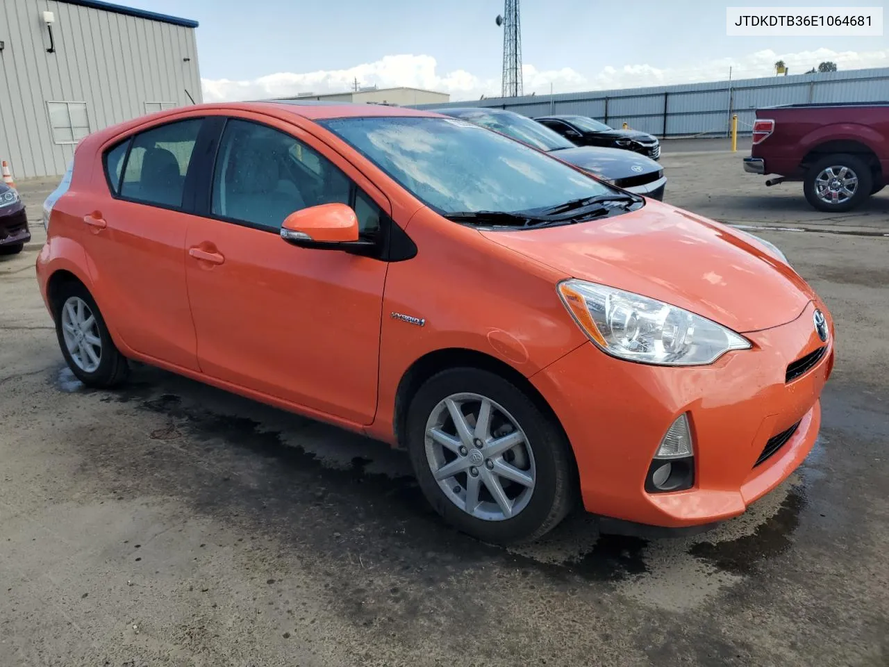 2014 Toyota Prius C VIN: JTDKDTB36E1064681 Lot: 72224414