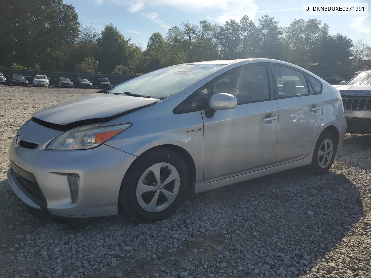 JTDKN3DUXE0371991 2014 Toyota Prius