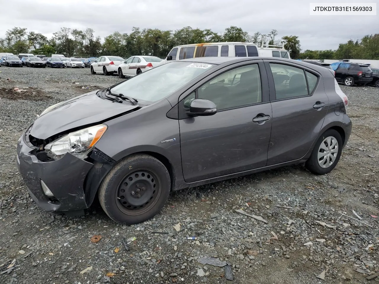 2014 Toyota Prius C VIN: JTDKDTB31E1569303 Lot: 72242634