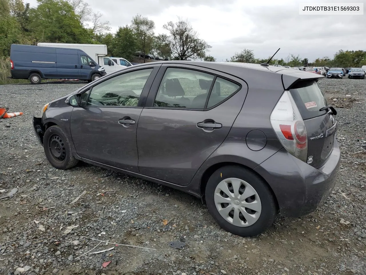 2014 Toyota Prius C VIN: JTDKDTB31E1569303 Lot: 72242634