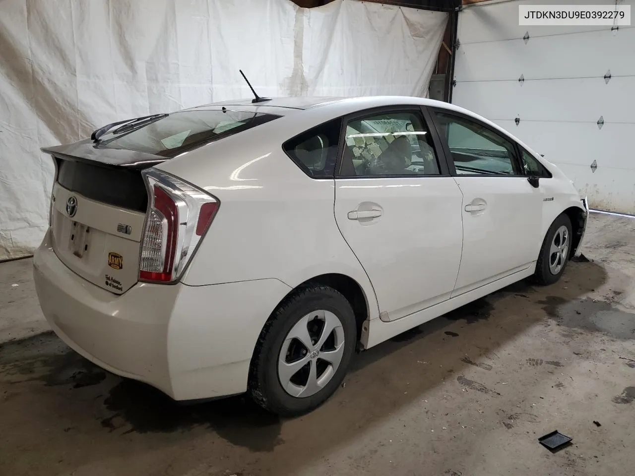 2014 Toyota Prius VIN: JTDKN3DU9E0392279 Lot: 72249014