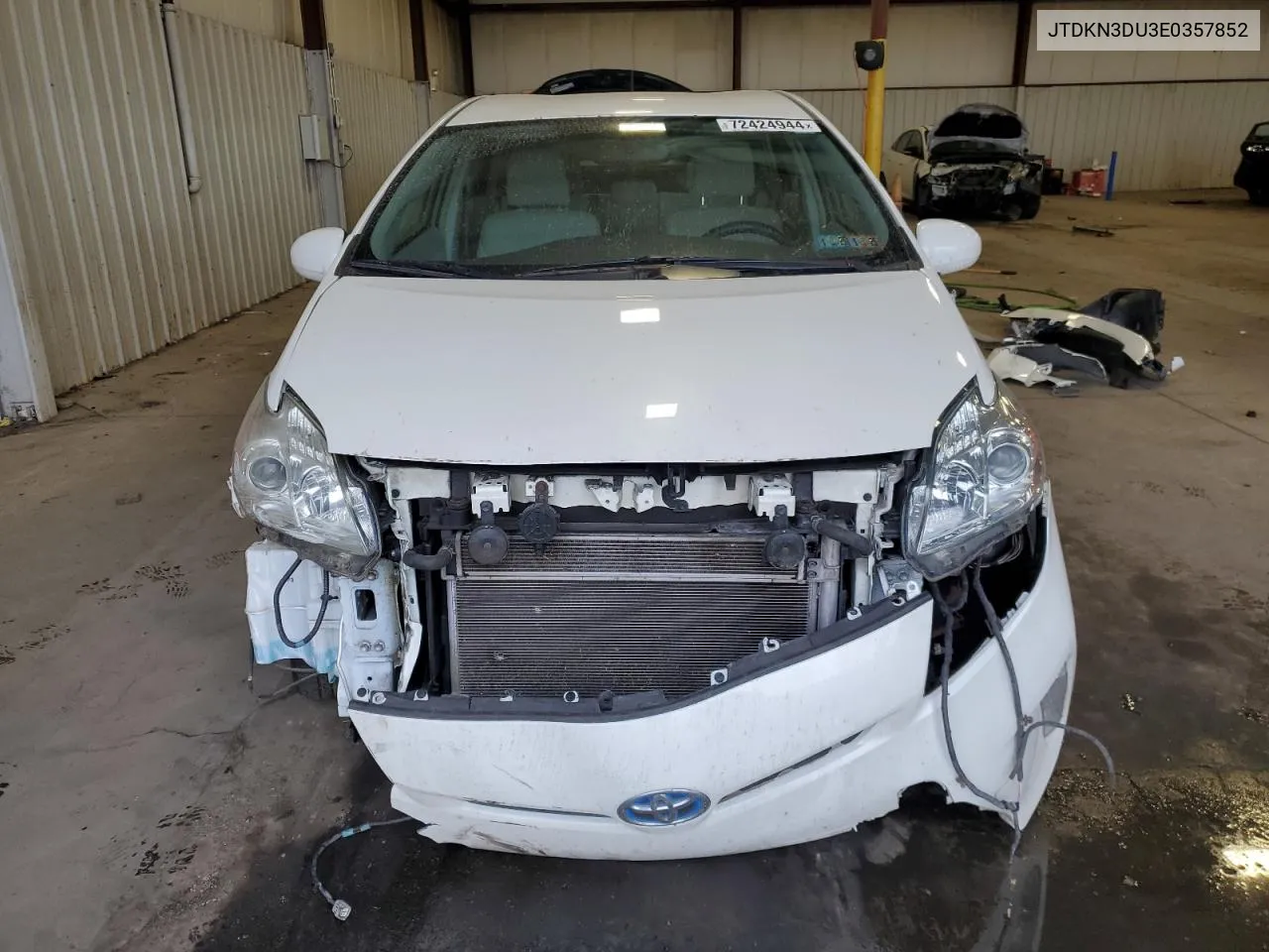 2014 Toyota Prius VIN: JTDKN3DU3E0357852 Lot: 72424944