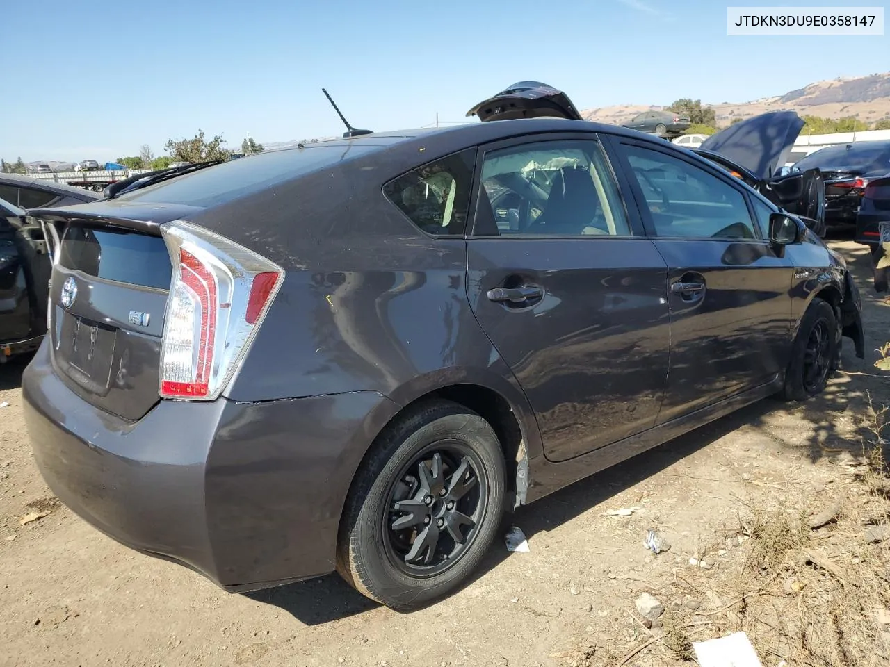 2014 Toyota Prius VIN: JTDKN3DU9E0358147 Lot: 72586044