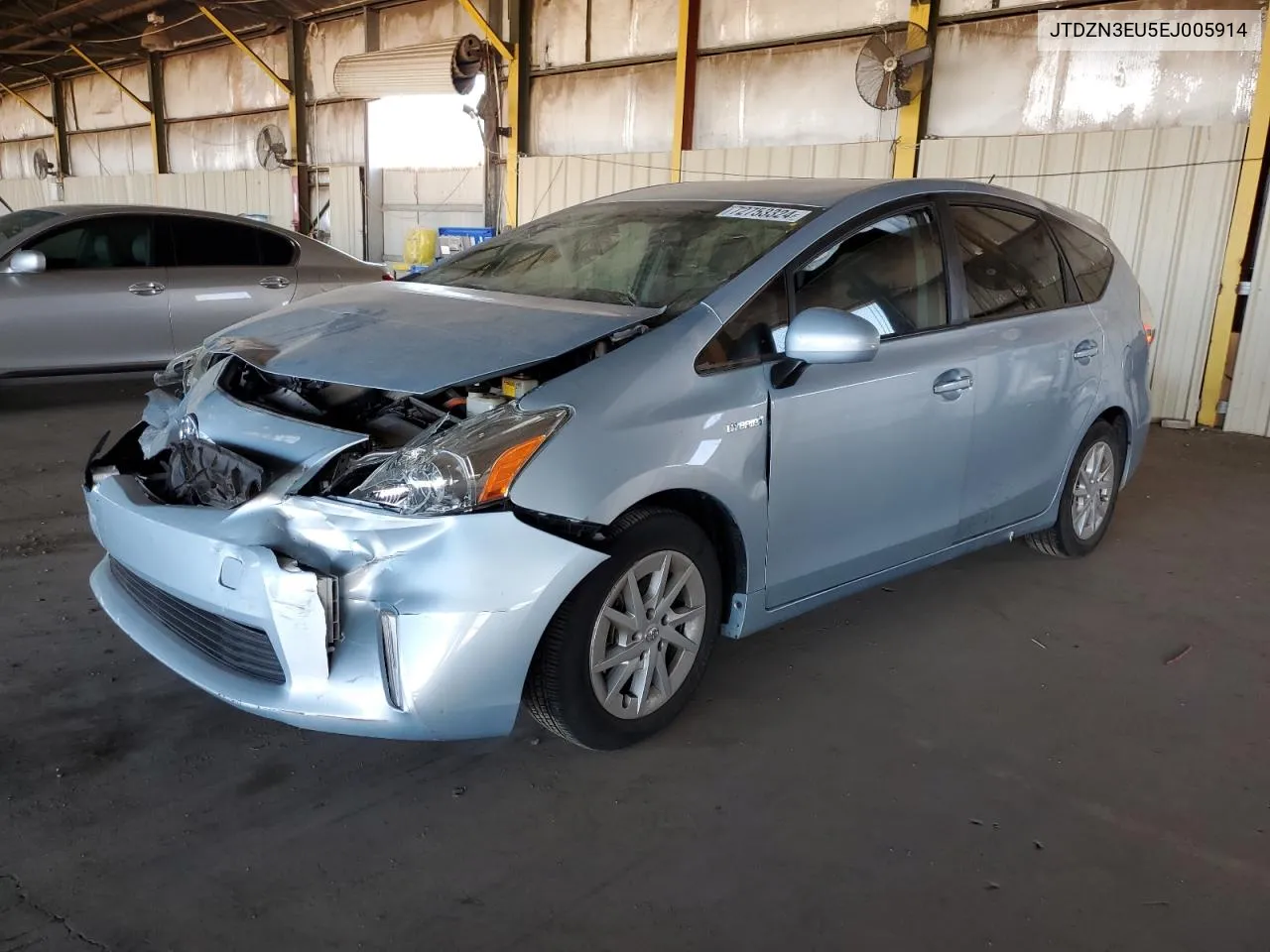 2014 Toyota Prius V VIN: JTDZN3EU5EJ005914 Lot: 72753324