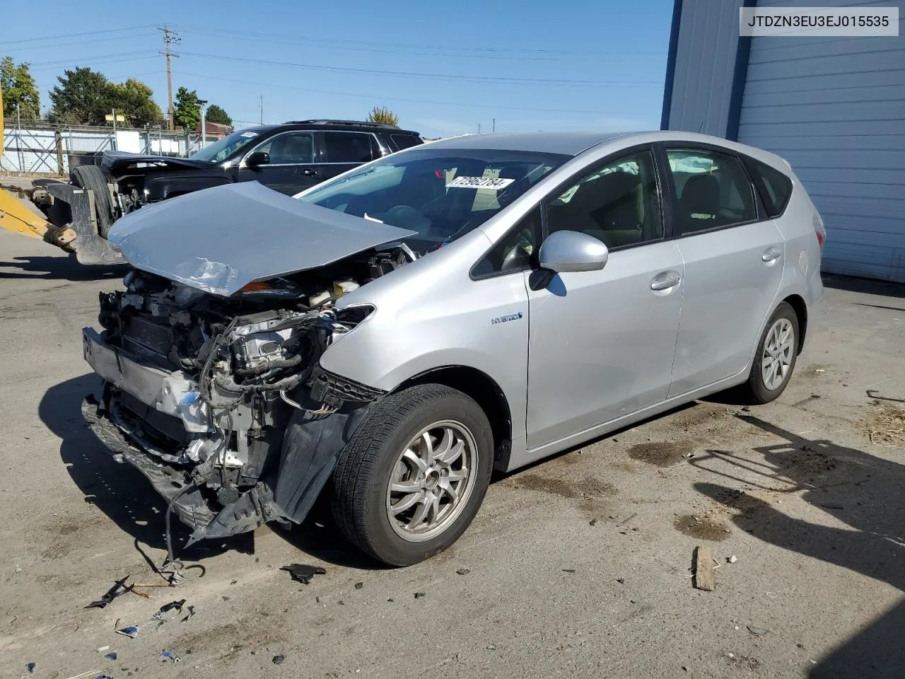 2014 Toyota Prius V VIN: JTDZN3EU3EJ015535 Lot: 72962784