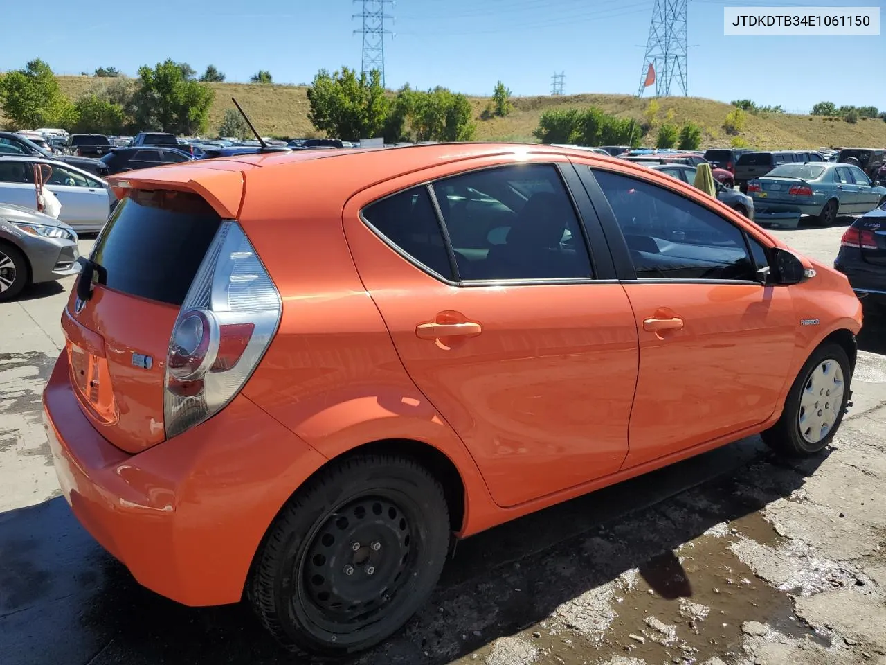 2014 Toyota Prius C VIN: JTDKDTB34E1061150 Lot: 73058344