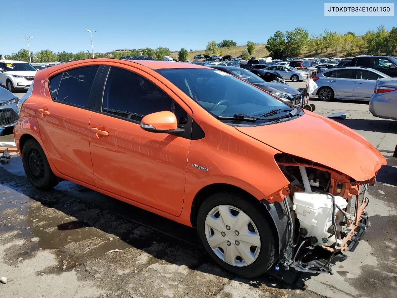 2014 Toyota Prius C VIN: JTDKDTB34E1061150 Lot: 73058344