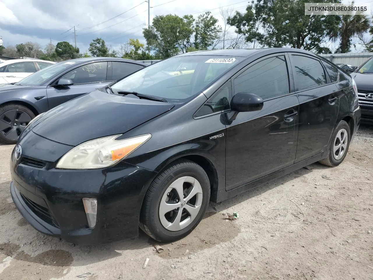 2014 Toyota Prius VIN: JTDKN3DU8E0380155 Lot: 73110634