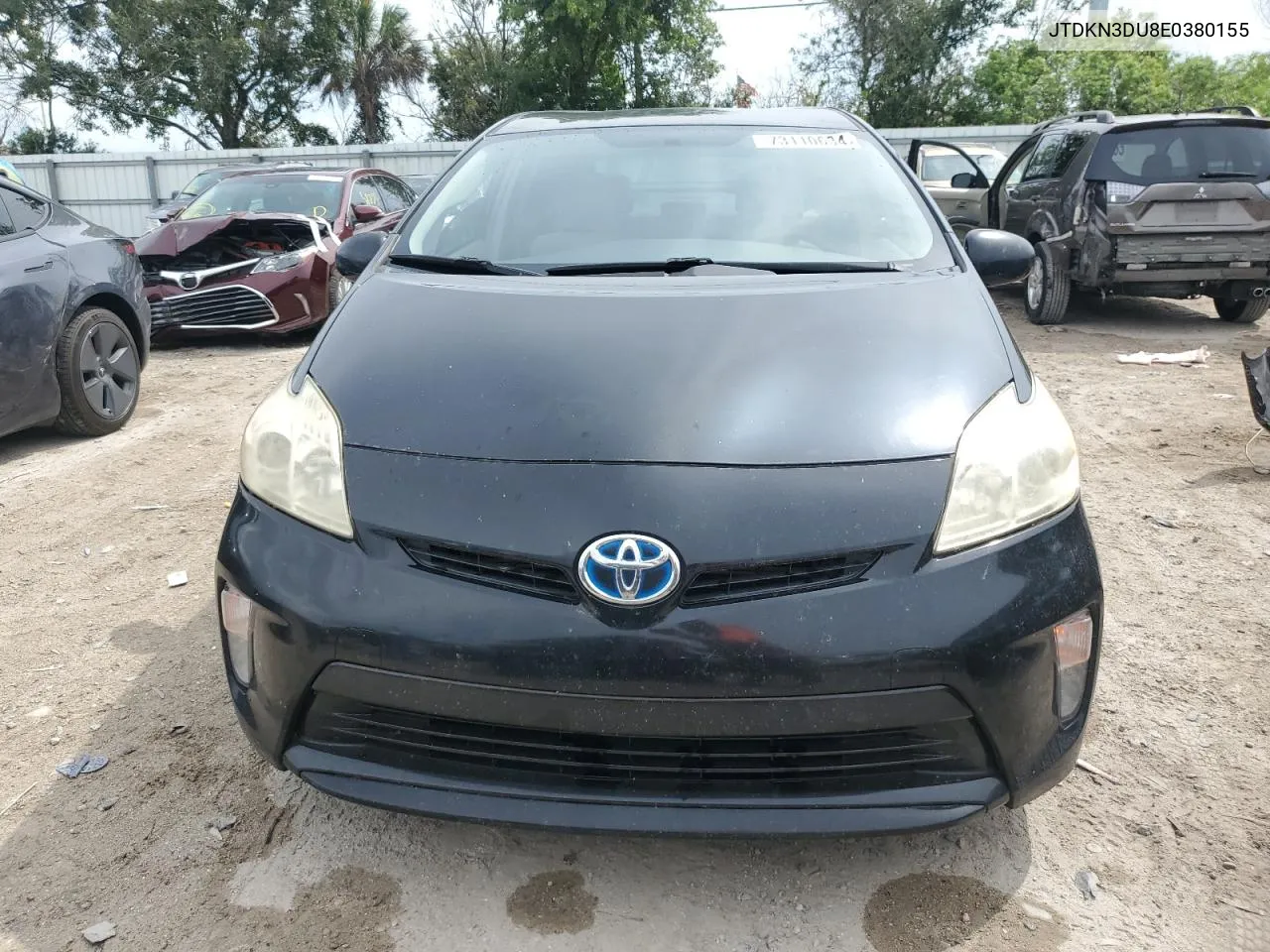 2014 Toyota Prius VIN: JTDKN3DU8E0380155 Lot: 73110634