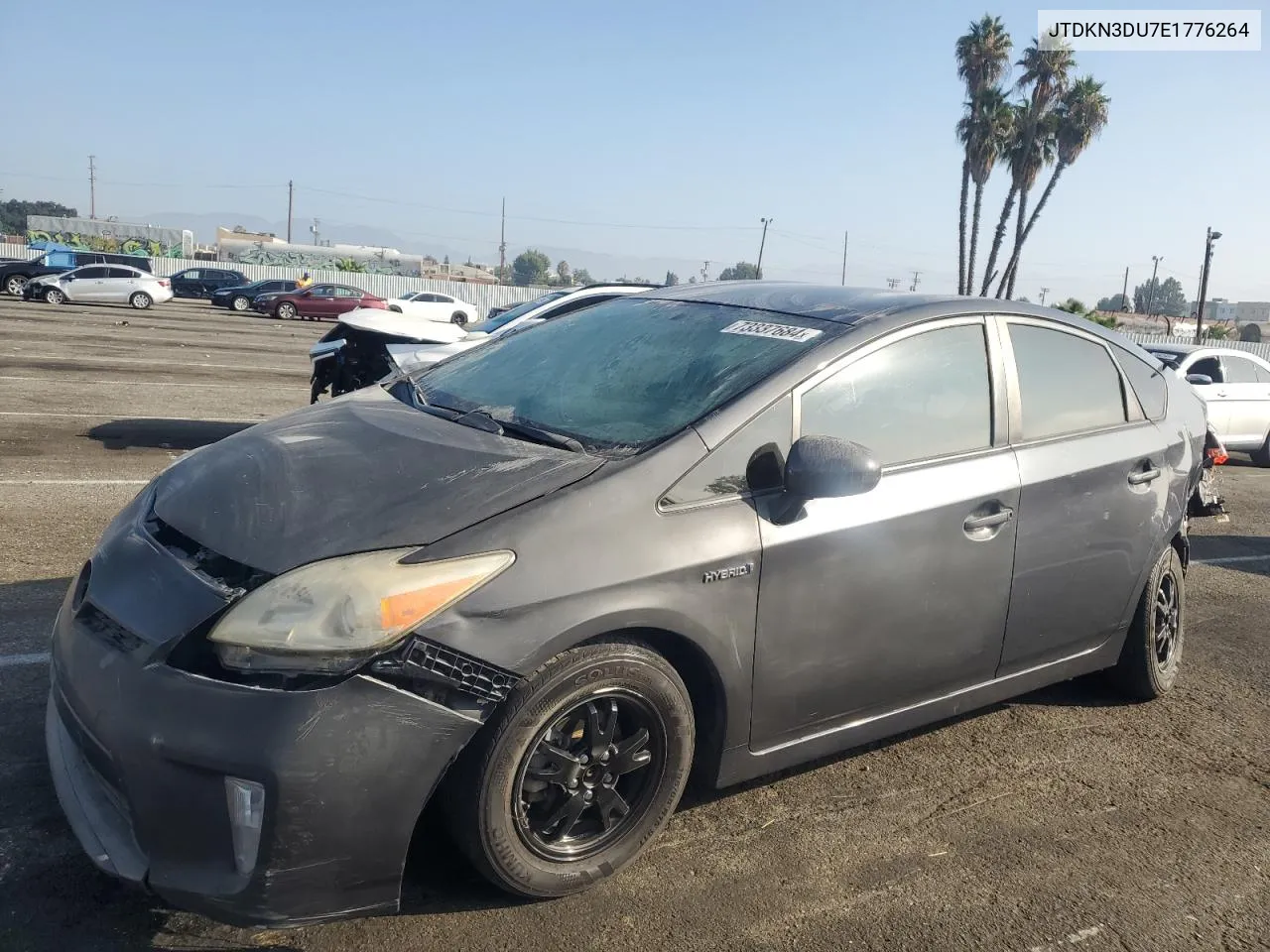 2014 Toyota Prius VIN: JTDKN3DU7E1776264 Lot: 73337684