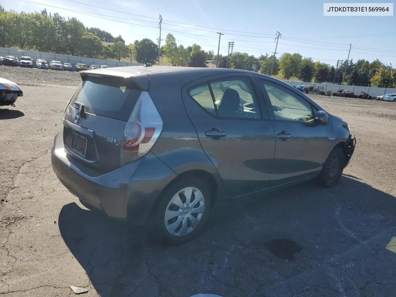 2014 Toyota Prius C VIN: JTDKDTB31E1569964 Lot: 73345844