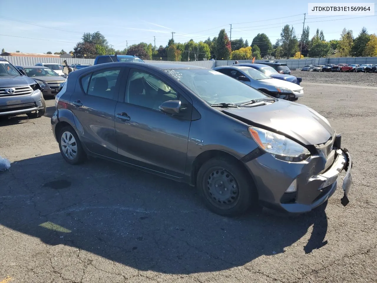 2014 Toyota Prius C VIN: JTDKDTB31E1569964 Lot: 73345844