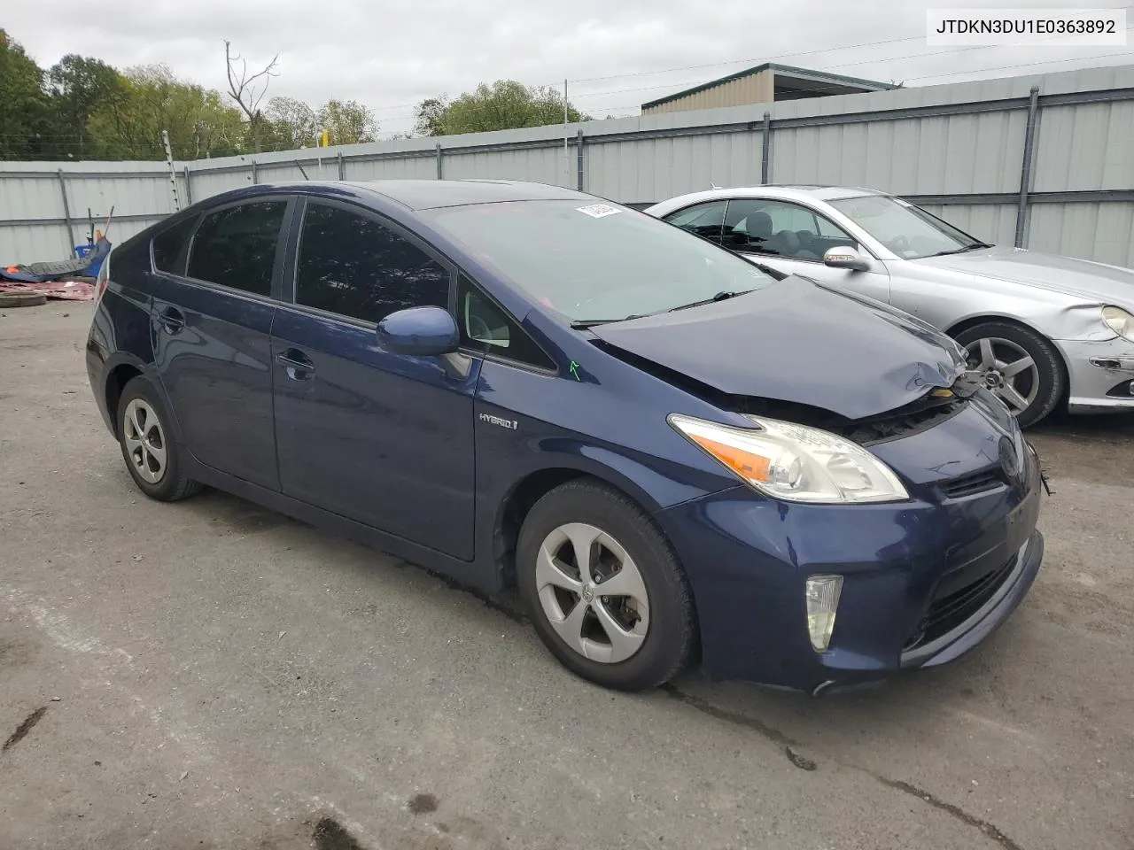 2014 Toyota Prius VIN: JTDKN3DU1E0363892 Lot: 73428984