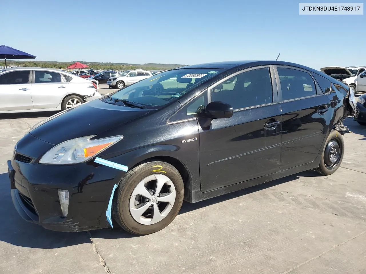 2014 Toyota Prius VIN: JTDKN3DU4E1743917 Lot: 73686394