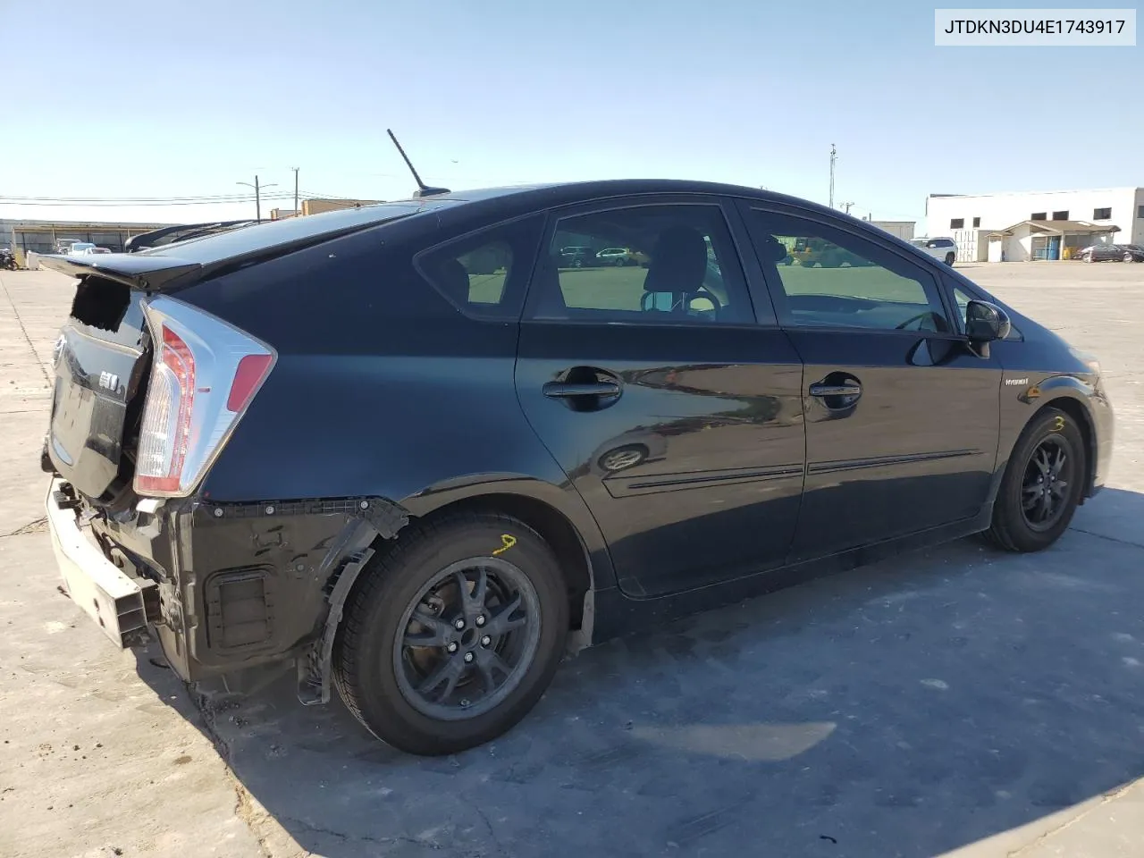 JTDKN3DU4E1743917 2014 Toyota Prius