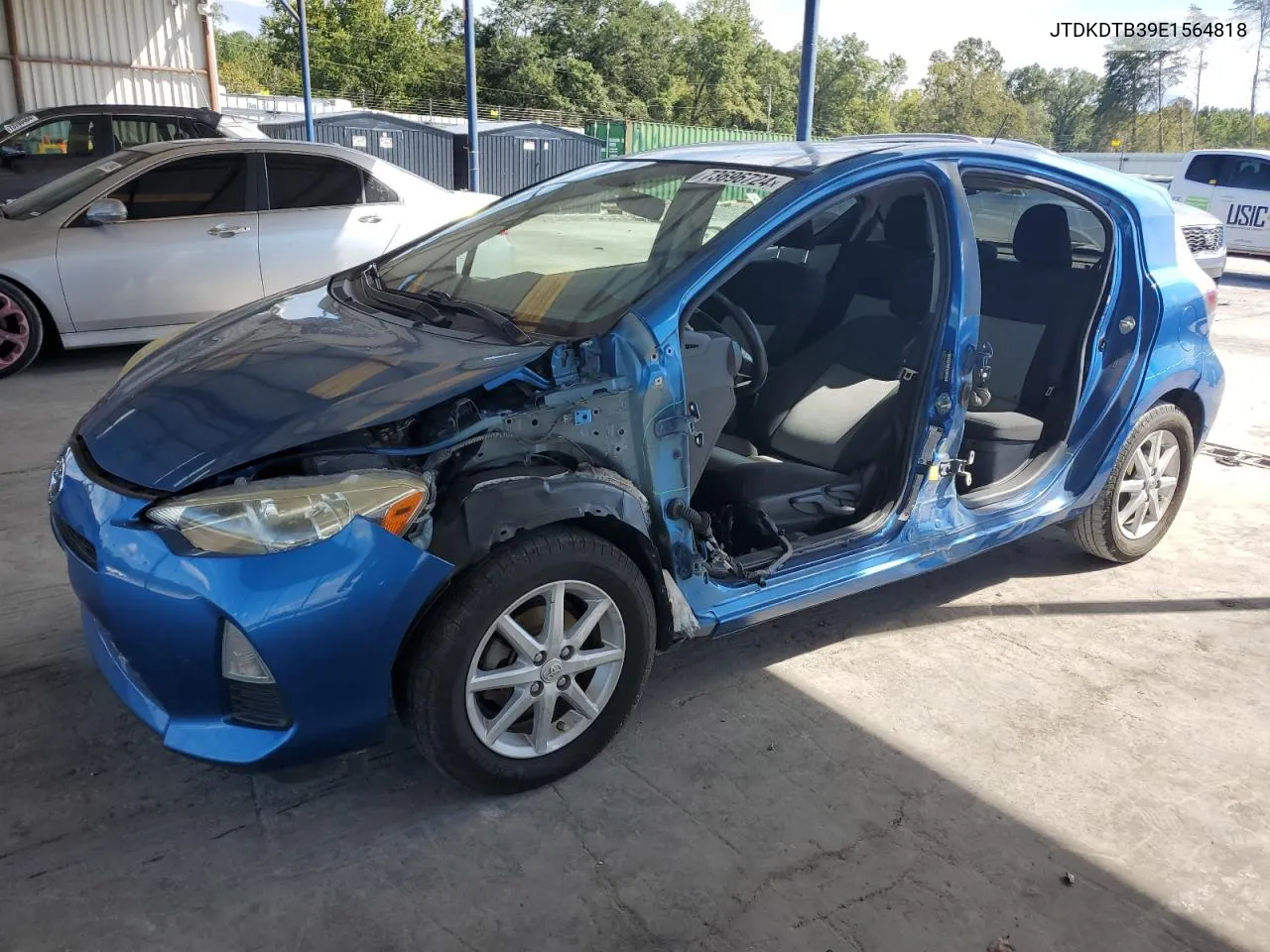 2014 Toyota Prius C VIN: JTDKDTB39E1564818 Lot: 73696724