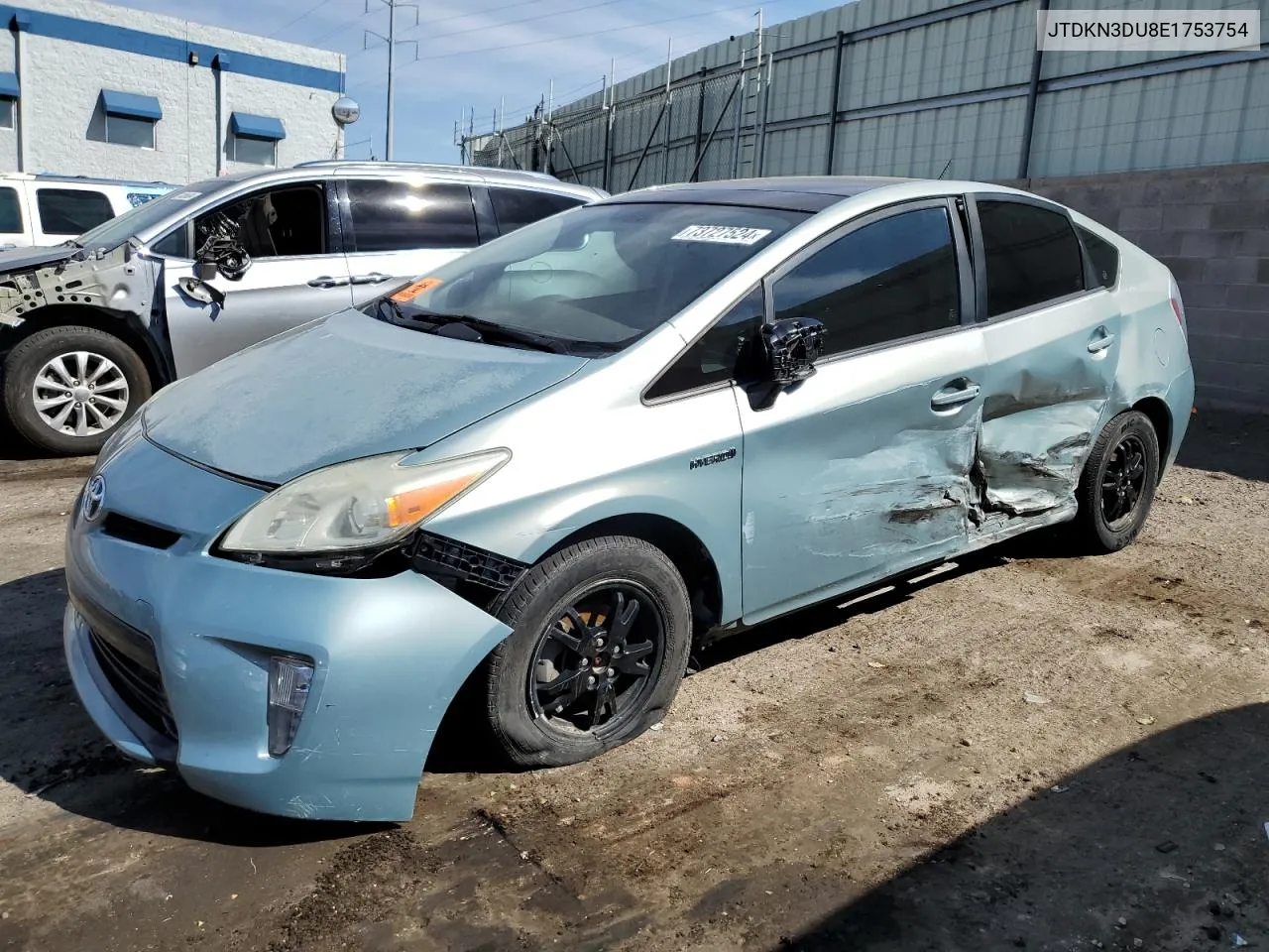 2014 Toyota Prius VIN: JTDKN3DU8E1753754 Lot: 73727524