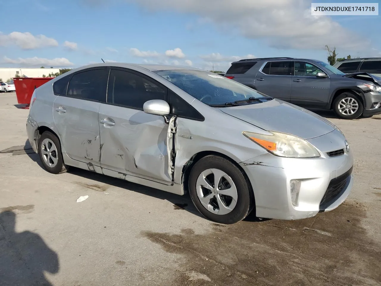 2014 Toyota Prius VIN: JTDKN3DUXE1741718 Lot: 73738454