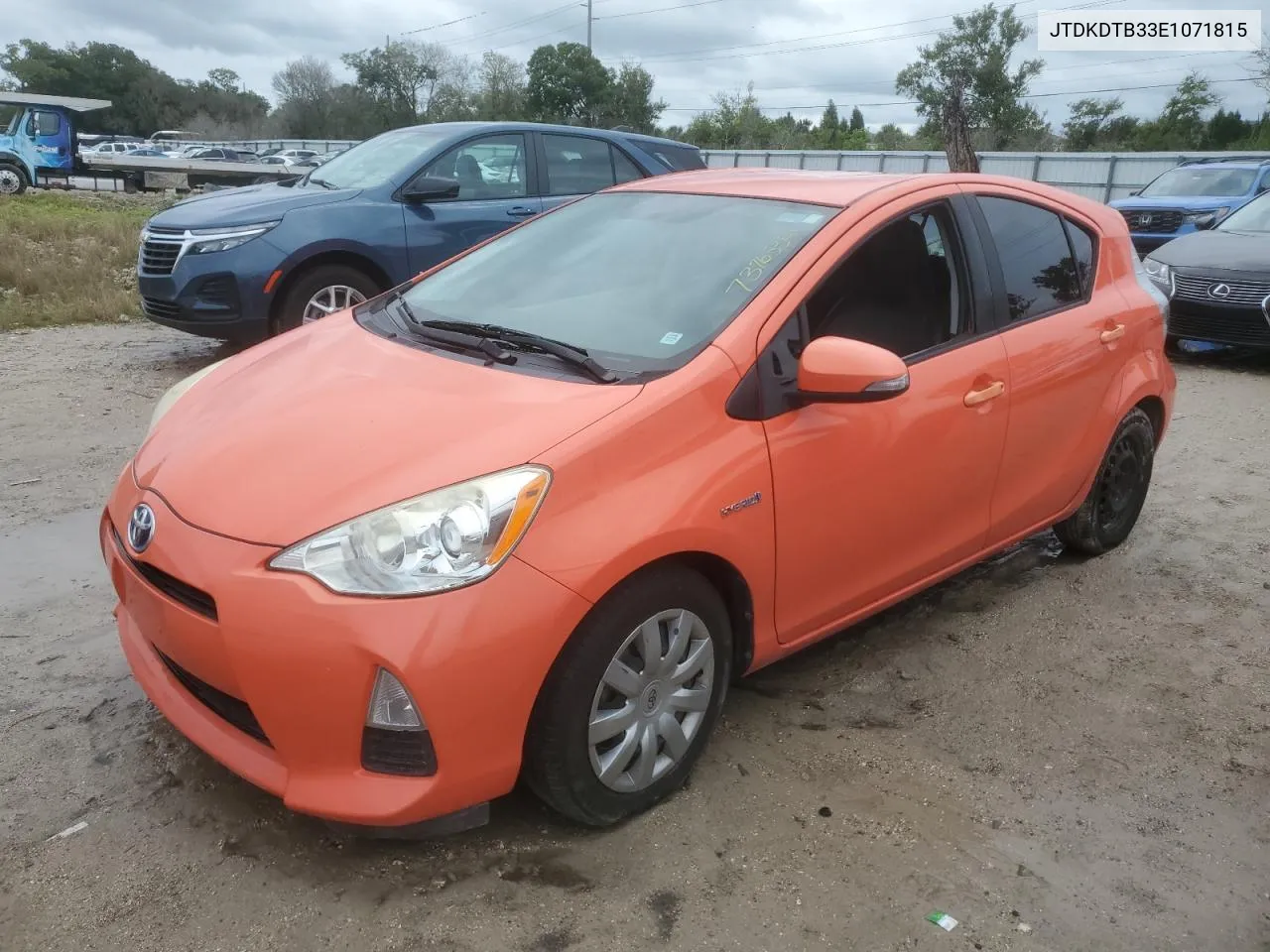 JTDKDTB33E1071815 2014 Toyota Prius C