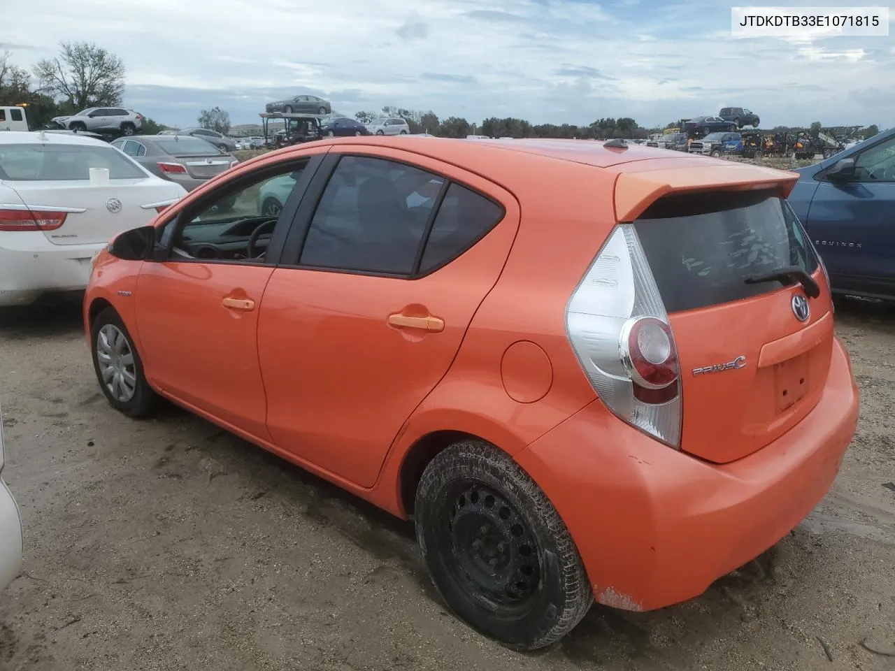 2014 Toyota Prius C VIN: JTDKDTB33E1071815 Lot: 73765364