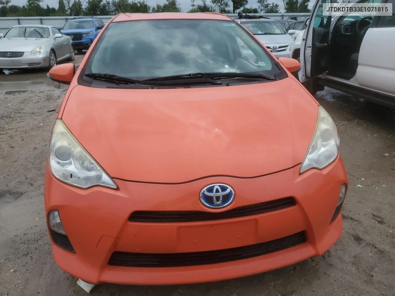 JTDKDTB33E1071815 2014 Toyota Prius C