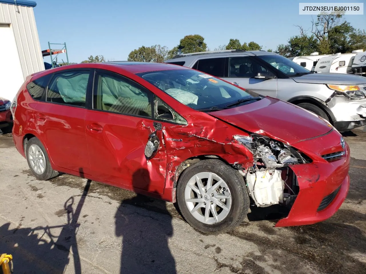 2014 Toyota Prius V VIN: JTDZN3EU1EJ001150 Lot: 73795244