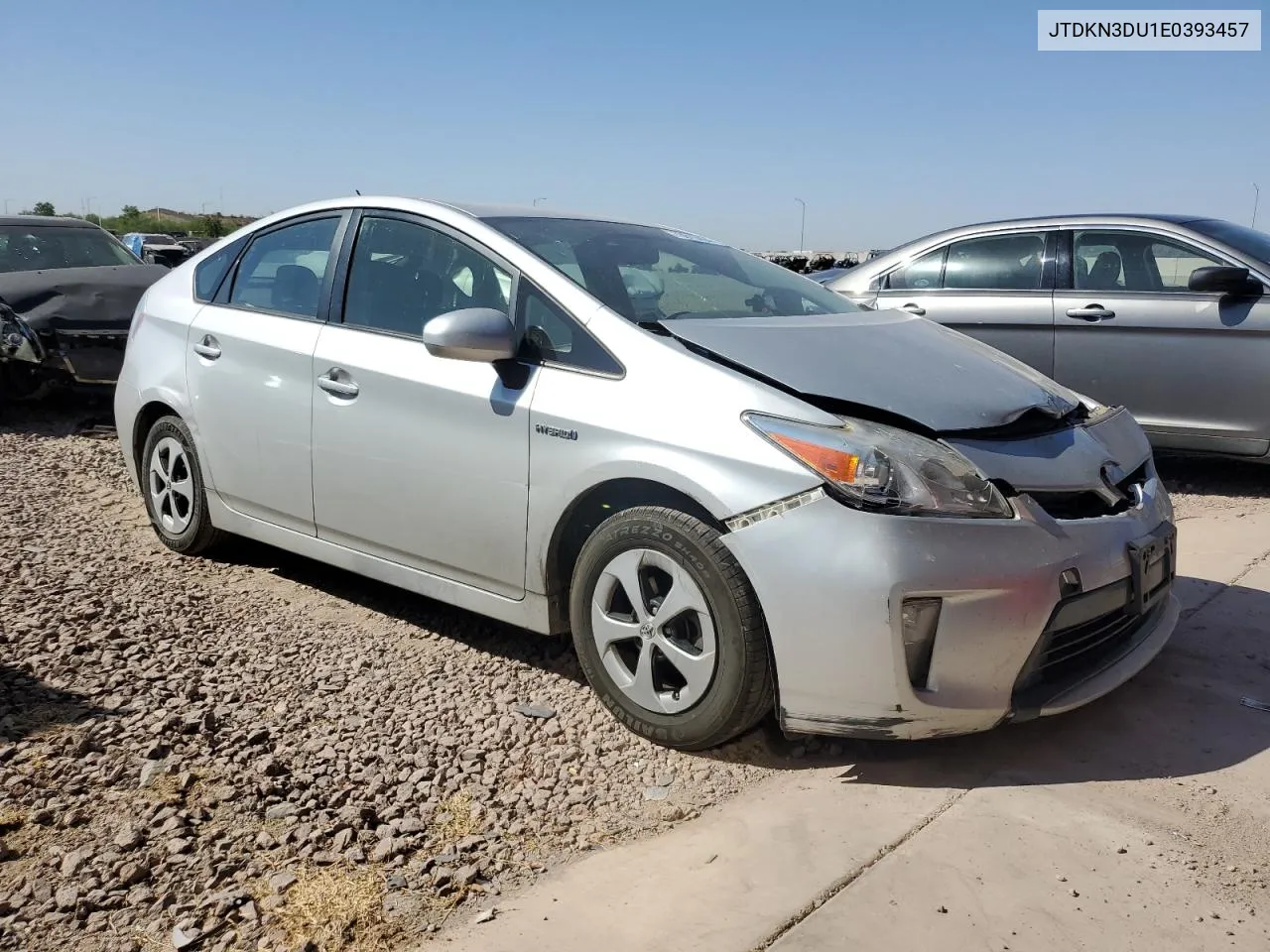 2014 Toyota Prius VIN: JTDKN3DU1E0393457 Lot: 73815494