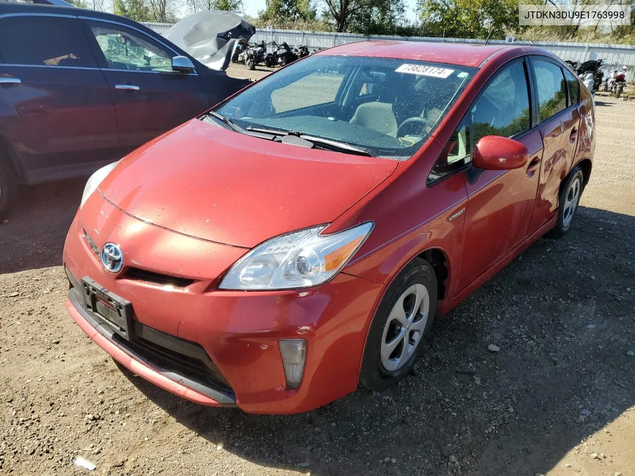 2014 Toyota Prius VIN: JTDKN3DU9E1763998 Lot: 73828174