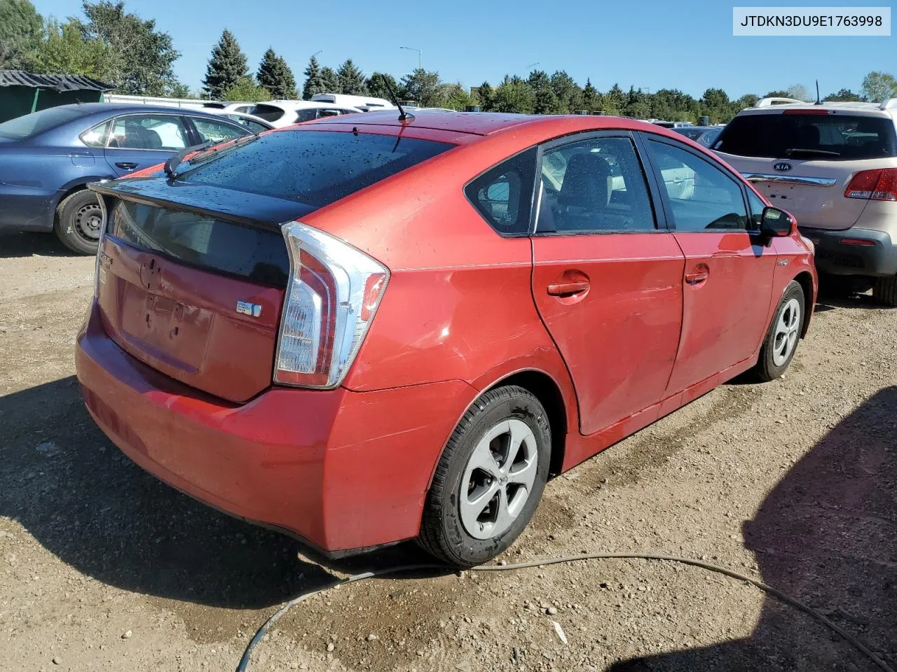 2014 Toyota Prius VIN: JTDKN3DU9E1763998 Lot: 73828174