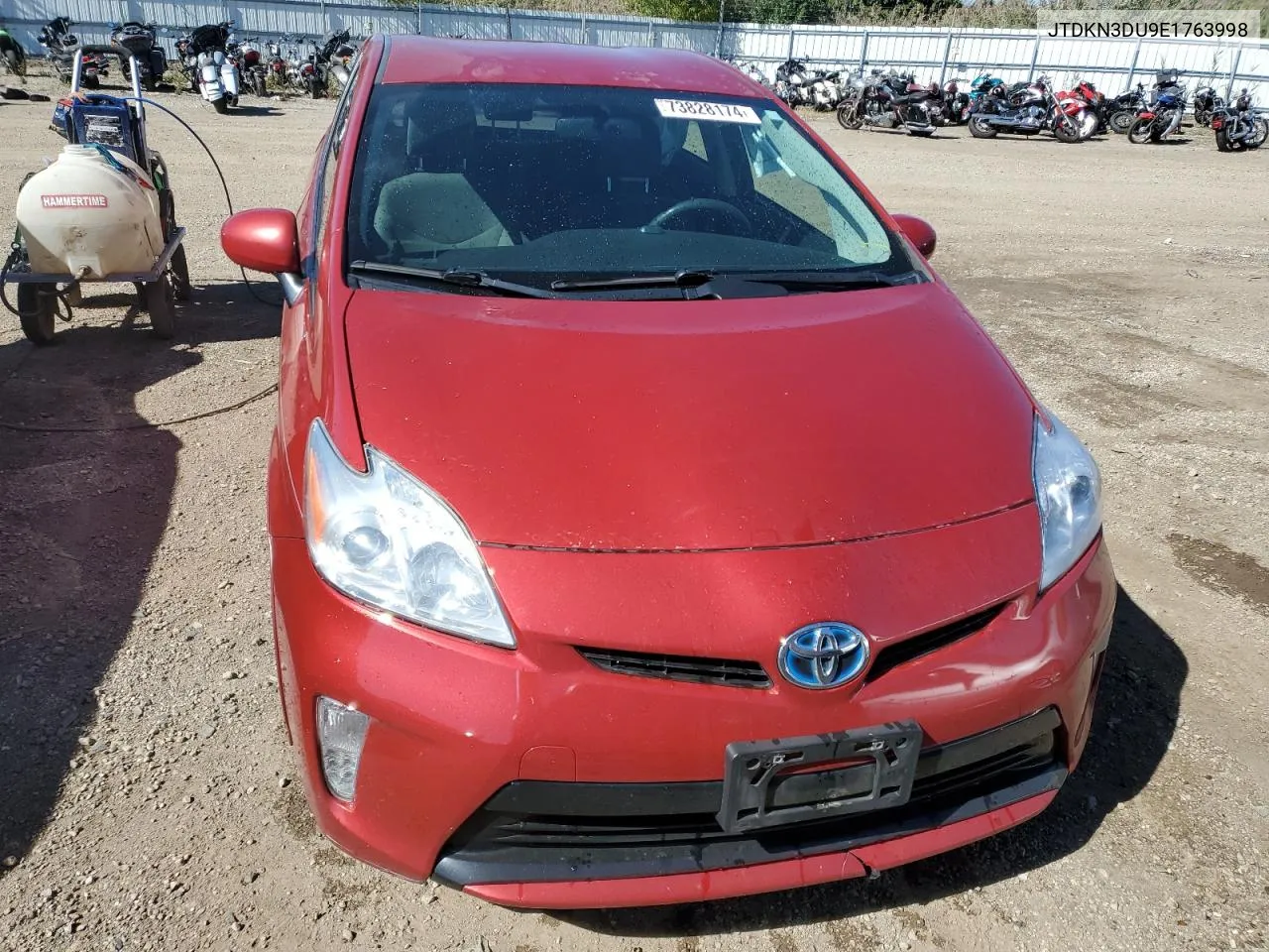 2014 Toyota Prius VIN: JTDKN3DU9E1763998 Lot: 73828174