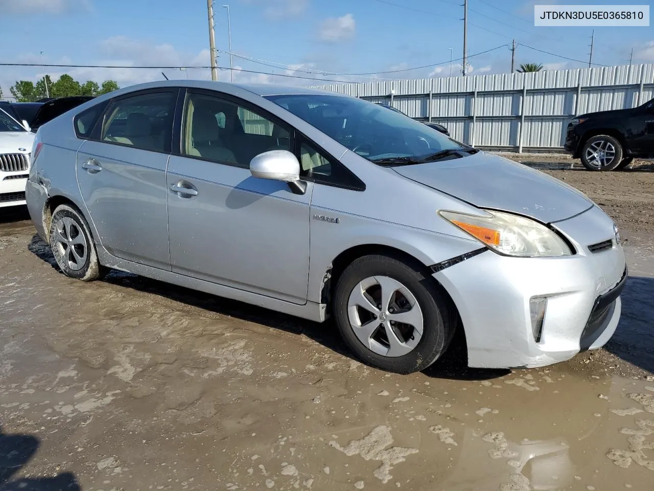 2014 Toyota Prius VIN: JTDKN3DU5E0365810 Lot: 73840854