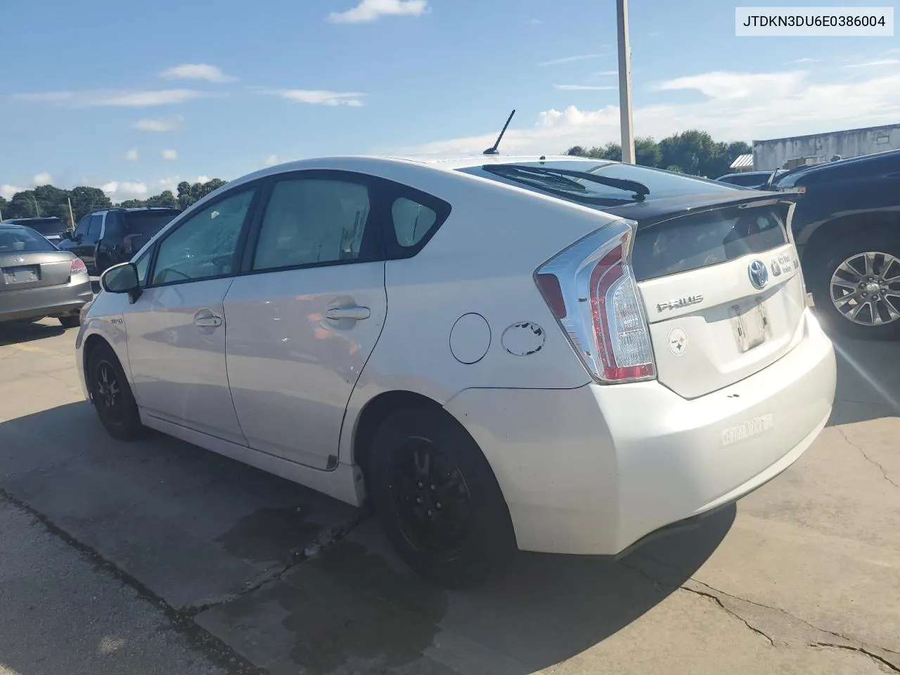 2014 Toyota Prius VIN: JTDKN3DU6E0386004 Lot: 73878154