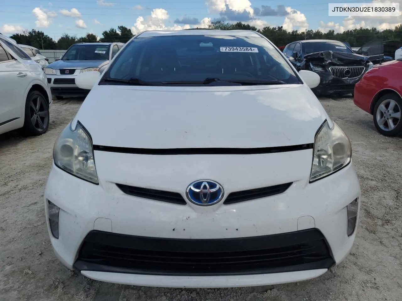 2014 Toyota Prius VIN: JTDKN3DU2E1830389 Lot: 73943584