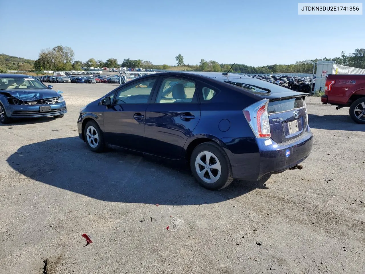 2014 Toyota Prius VIN: JTDKN3DU2E1741356 Lot: 73958454