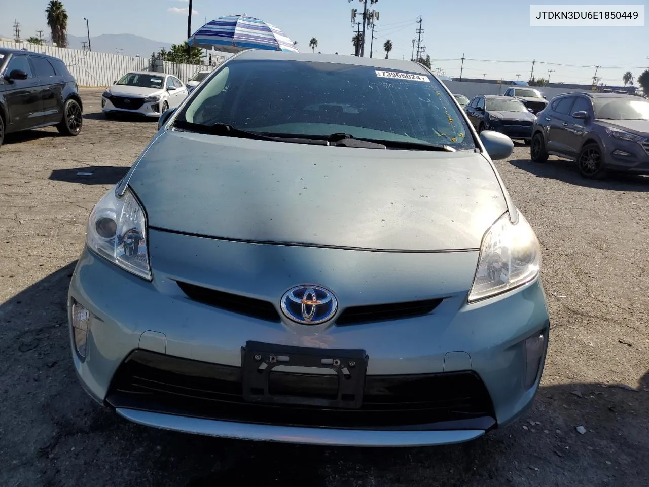 2014 Toyota Prius VIN: JTDKN3DU6E1850449 Lot: 73965024