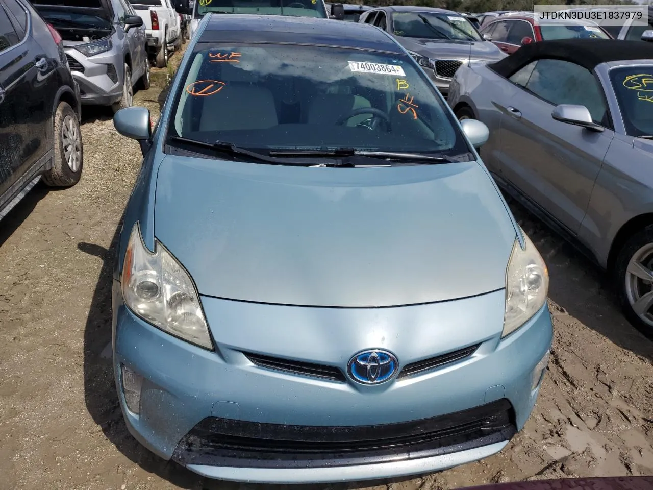 2014 Toyota Prius VIN: JTDKN3DU3E1837979 Lot: 74003864