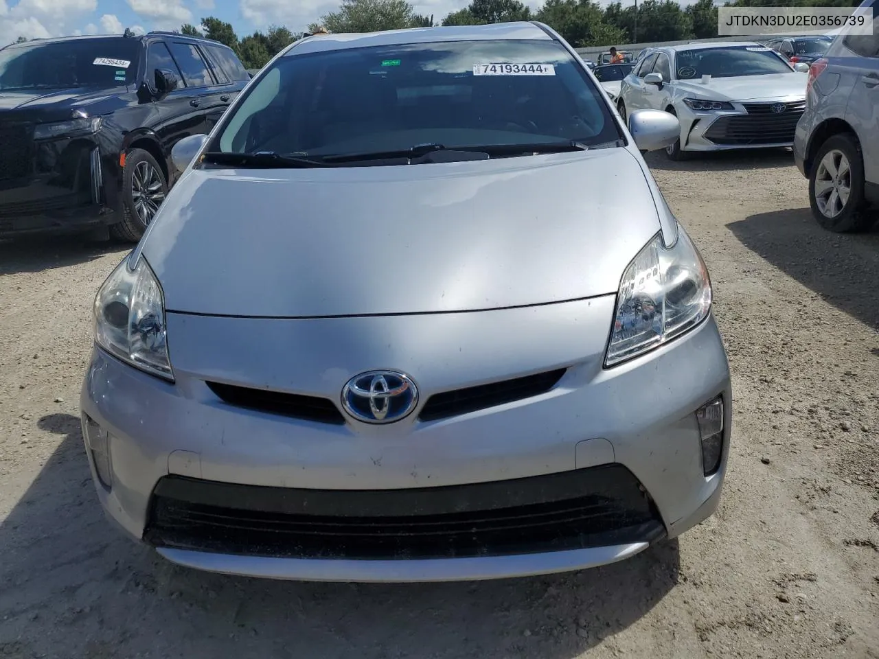 JTDKN3DU2E0356739 2014 Toyota Prius