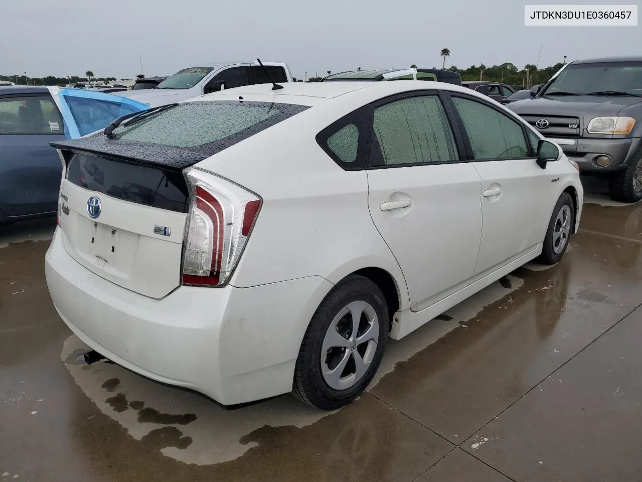 2014 Toyota Prius VIN: JTDKN3DU1E0360457 Lot: 74197844