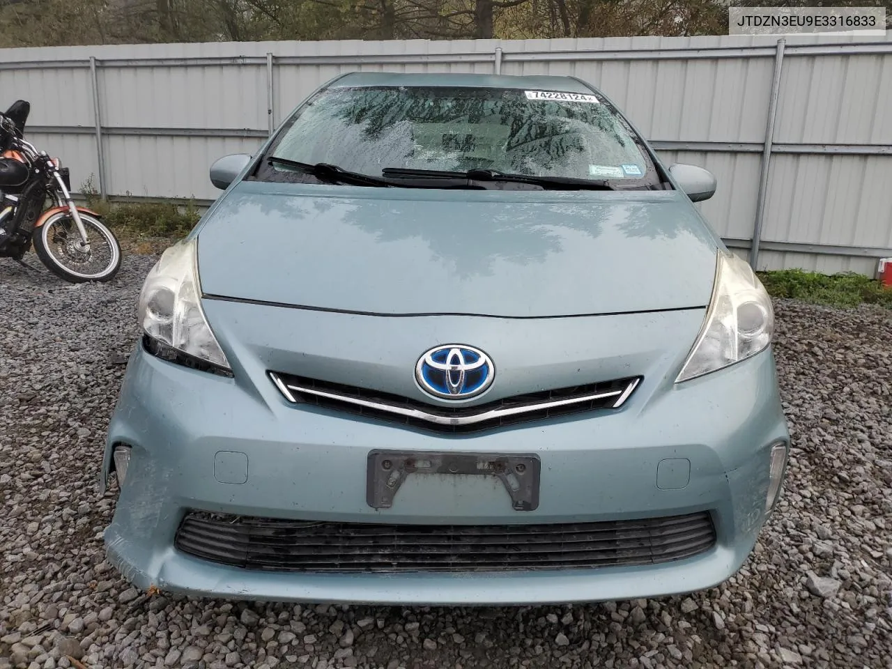 2014 Toyota Prius V VIN: JTDZN3EU9E3316833 Lot: 74228124