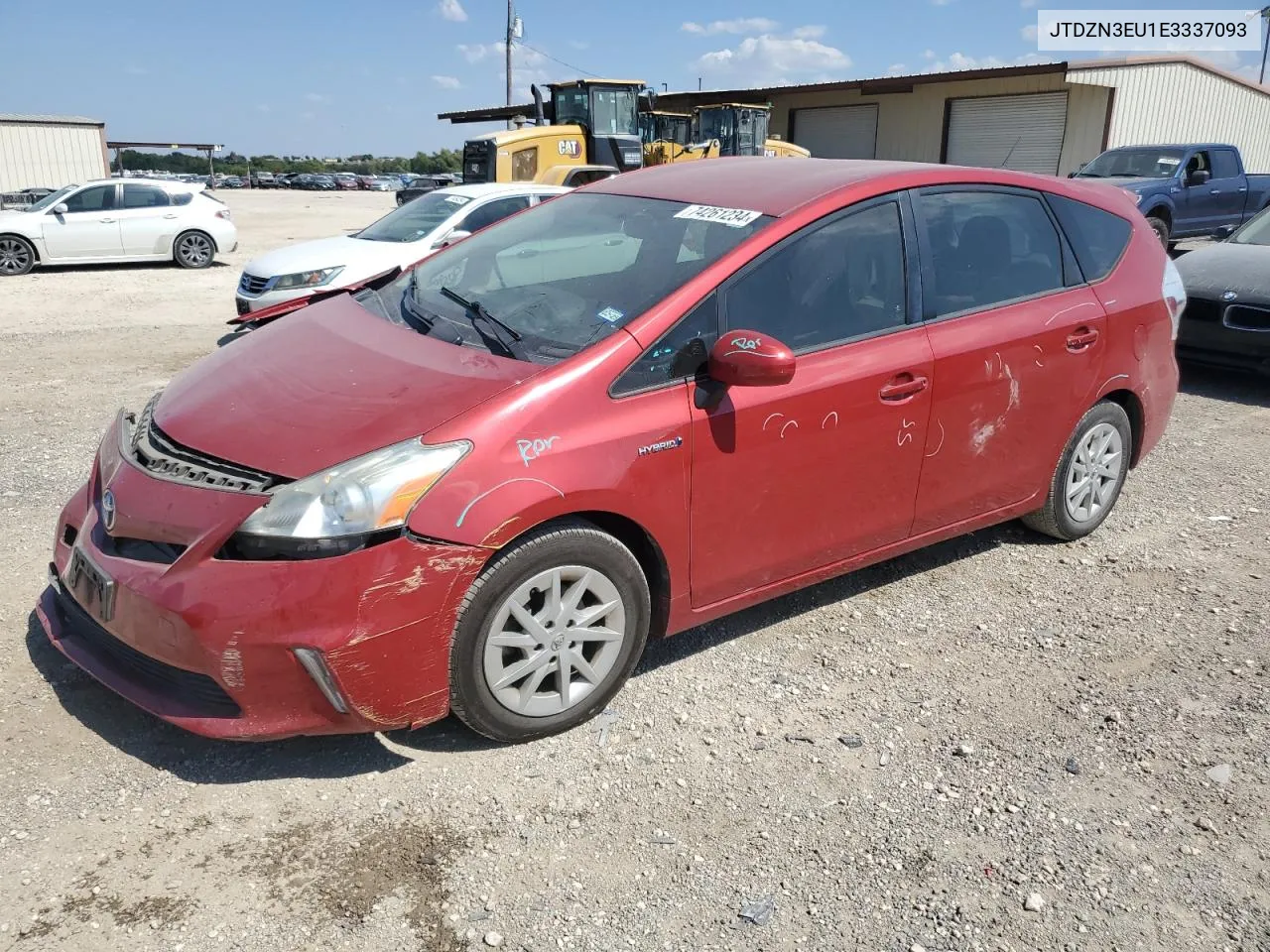 2014 Toyota Prius V VIN: JTDZN3EU1E3337093 Lot: 74261234