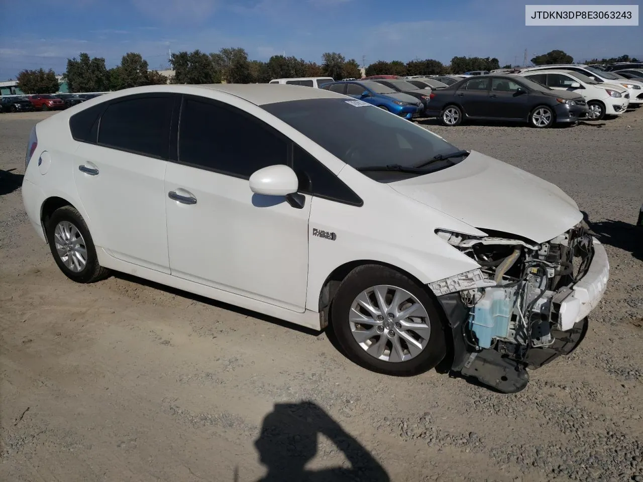 2014 Toyota Prius Plug-In VIN: JTDKN3DP8E3063243 Lot: 74316014