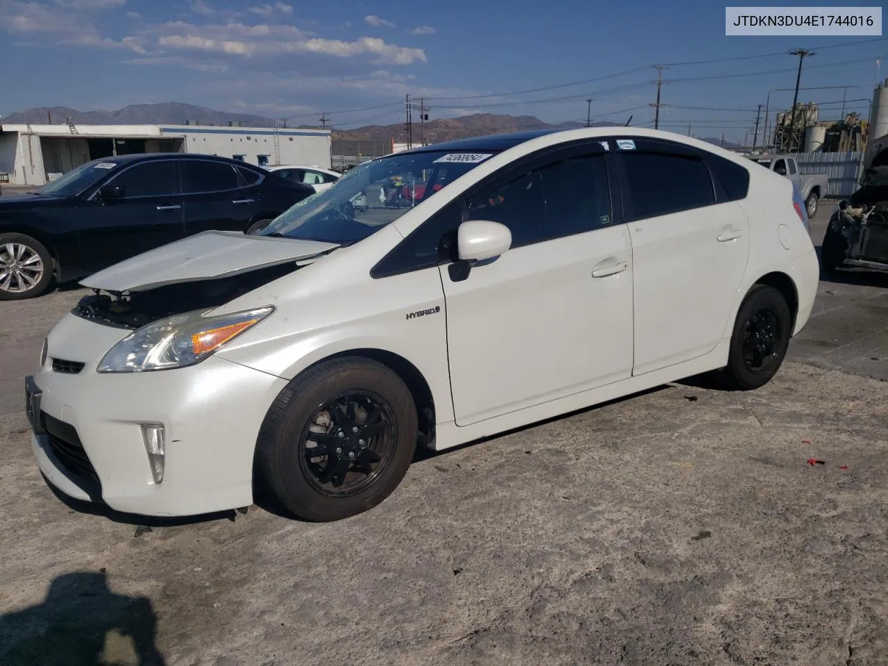 2014 Toyota Prius VIN: JTDKN3DU4E1744016 Lot: 74368954