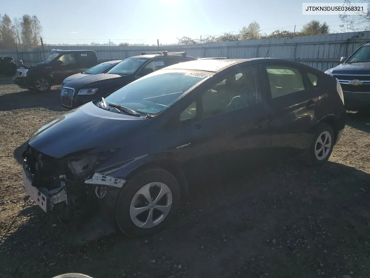 2014 Toyota Prius VIN: JTDKN3DU5E0368321 Lot: 74386234