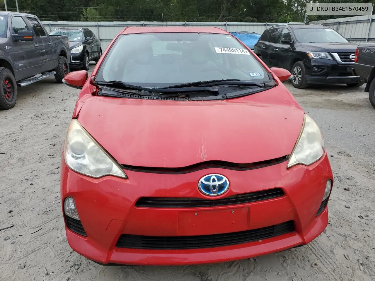 2014 Toyota Prius C VIN: JTDKDTB34E1570459 Lot: 74400114