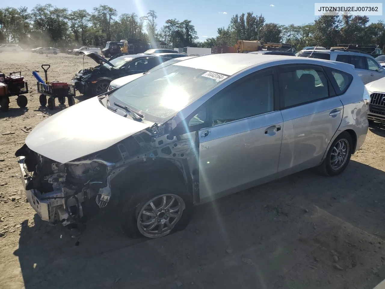 2014 Toyota Prius V VIN: JTDZN3EU2EJ007362 Lot: 74443164