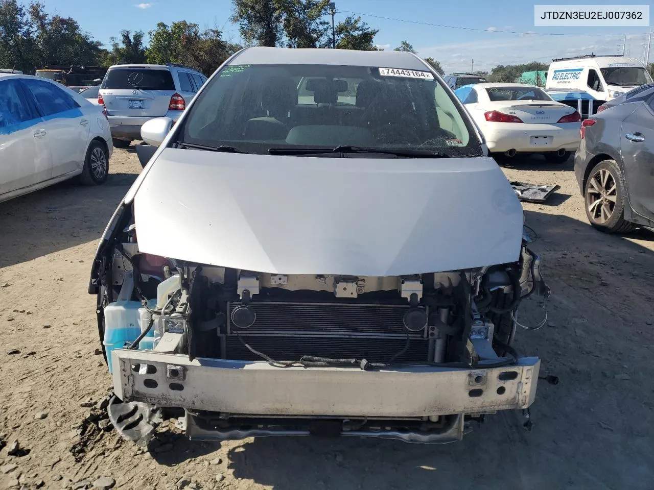 2014 Toyota Prius V VIN: JTDZN3EU2EJ007362 Lot: 74443164